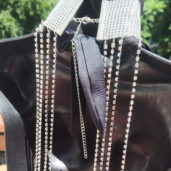 Silver Rhinestone Halter Top - Picture 5 of 8